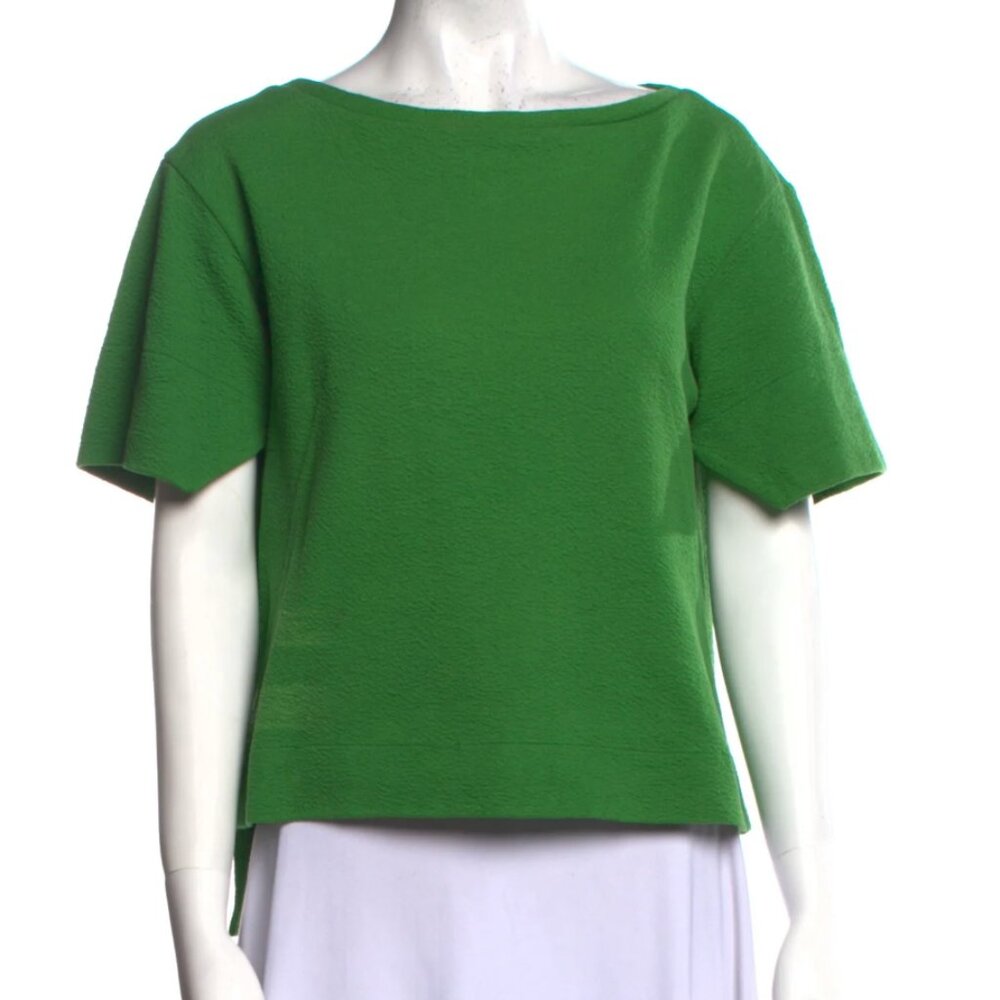 Cédric Charlier Top - Sz M/6/40 - Bateau Neckline Short Sleeve Top